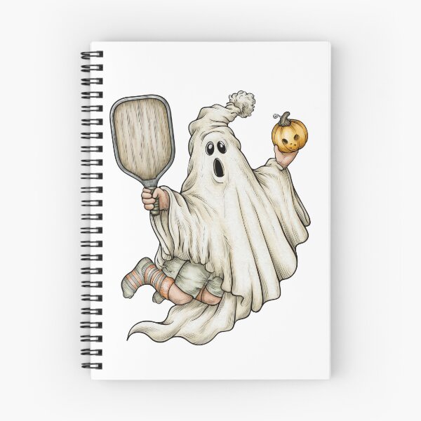 Artikelvorschau, Niedliche Geister-Pickleball-Halloween-Kunst entworfen und verkauft von VikArt7.