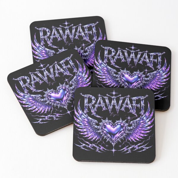 Item preview, Cyber Metallic Heart Wings Y2K Rawafi Art Studio designed and sold by Rawafi Art Studio.