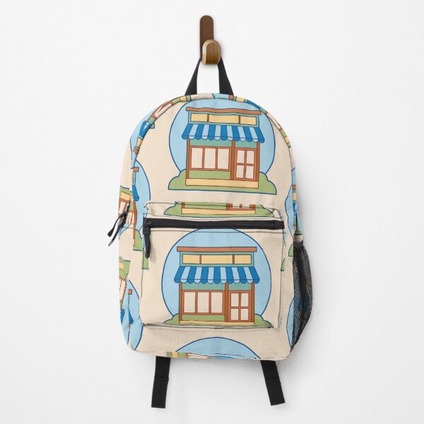 Item preview, nostalgic asian bakery storefront in morning sunlight designed and sold by Senglaopattern.