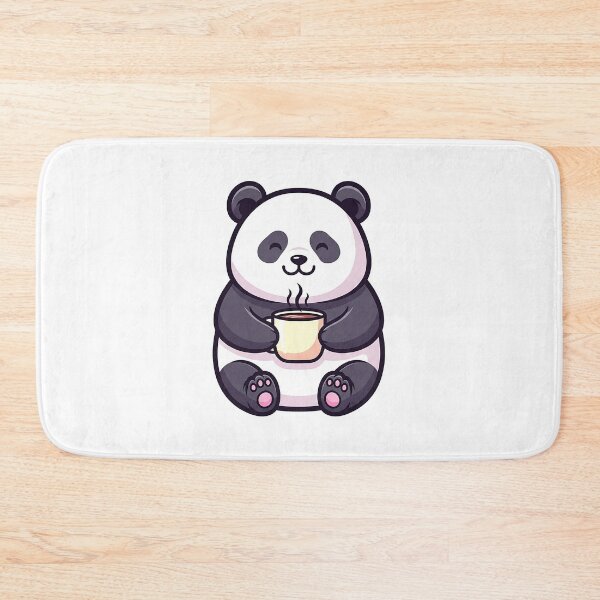 Item preview, Cheerful Panda Holding Cozy Tea Mug designed and sold by Osmose-Studio ⭐⭐⭐⭐⭐.
