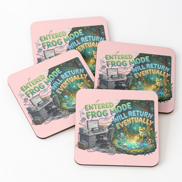 Item preview, Entered Frog Mode Will Return Eventually Funny Art designed and sold by pradeepvisuals.