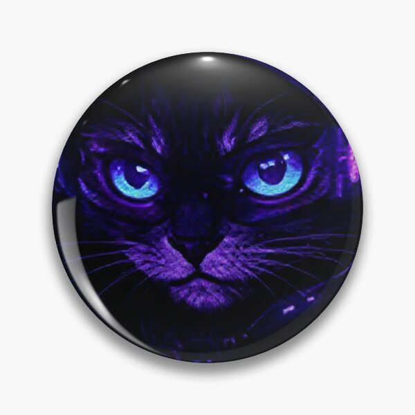 Item preview, Cyberpunk Hacker Cat Purple – Violet Neon Den designed and sold by Neo Tokio.