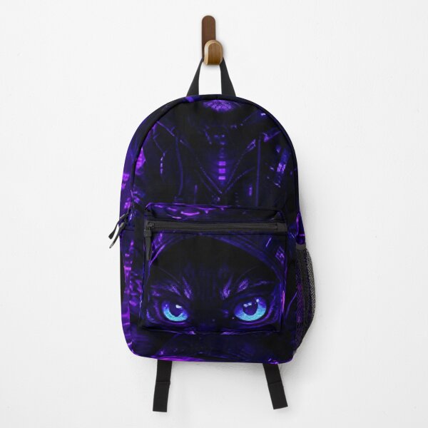 Item preview, Cyberpunk Hacker Cat Purple – Violet Neon Den designed and sold by Neo Tokio.