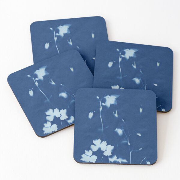 Item preview, Dry Cyanotype Aquilegia or Columbine designed and sold by LymphomaLass.