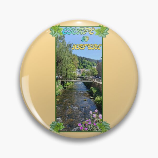Item preview, Escape to Nature Retro Landscape Calw Germany designed and sold by PaniKulka.