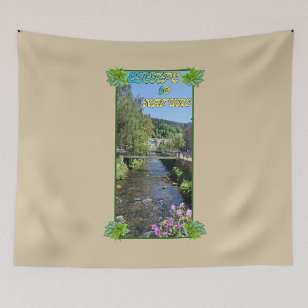 Item preview, Escape to Nature Retro Landscape Calw Germany designed and sold by PaniKulka.