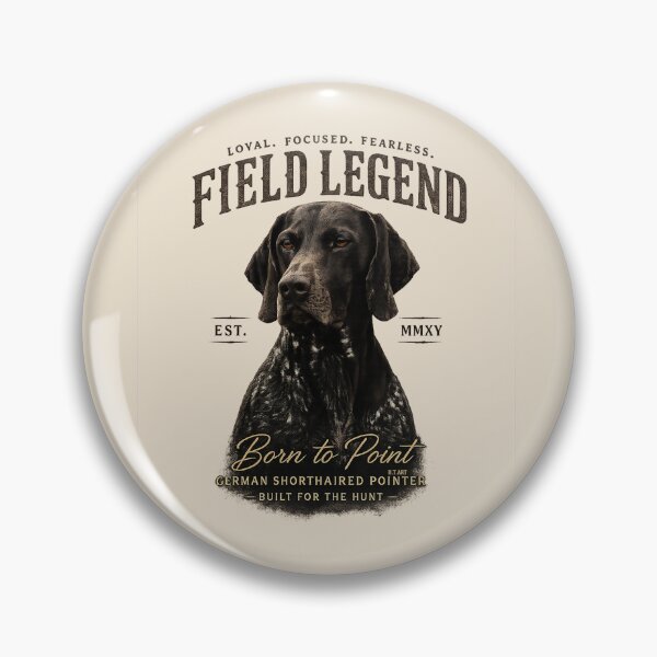 Item preview, GSP Field Reserve – Ultra Premium German Shorthaired Pointer Emblem designed and sold by TammyHunterArt.