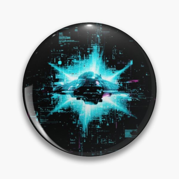 Item preview, Signal Corruption Ship – Glitched Spaceship Transmission designed and sold by trend-forge.
