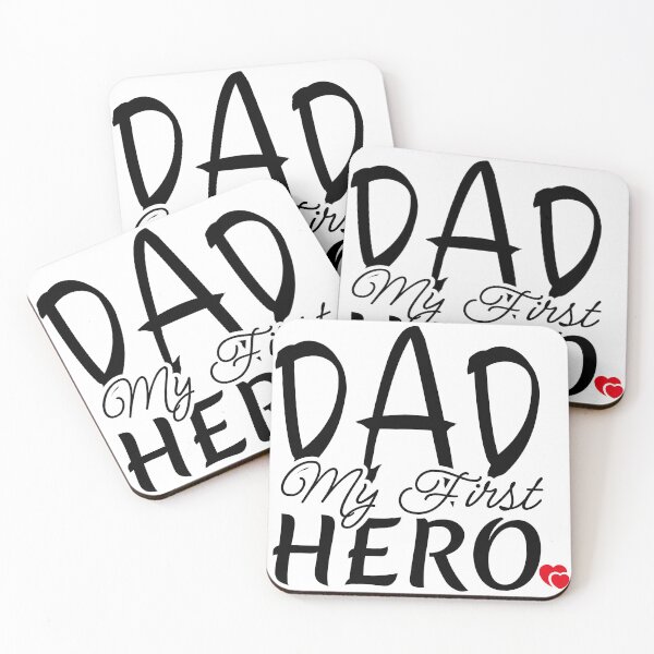 Item preview, Dad My First Hero Typography Design | Father’s Day Retro Quote Art designed and sold by UI Expert.