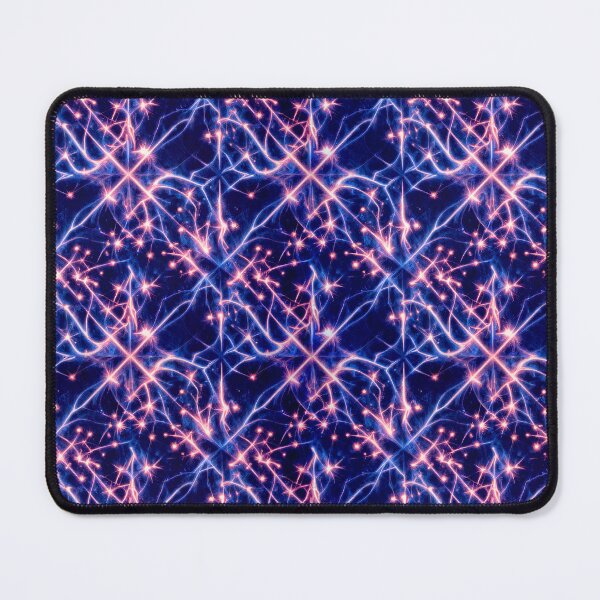 Item preview, Electric Neural Energy Seamless Pattern | Cosmic Lightning Abstract Texture designed and sold by AnimalAirtistry.