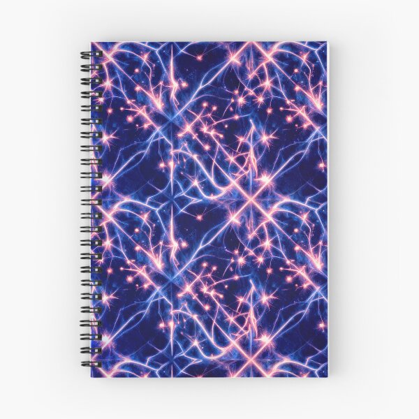 Item preview, Electric Neural Energy Seamless Pattern | Cosmic Lightning Abstract Texture designed and sold by AnimalAirtistry.