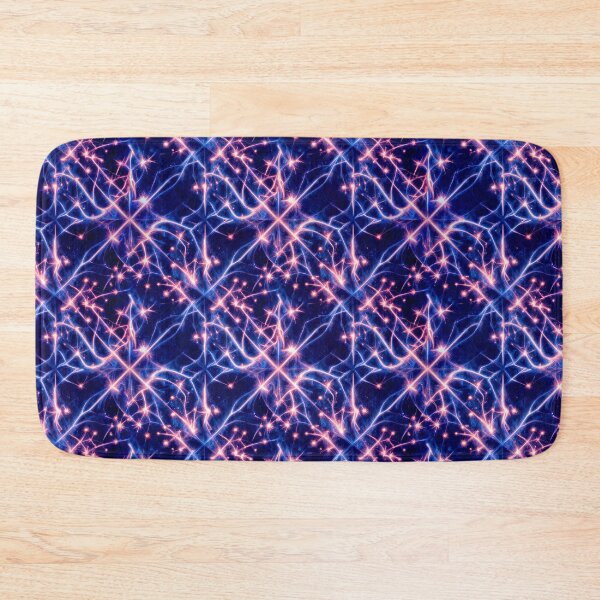 Item preview, Electric Neural Energy Seamless Pattern | Cosmic Lightning Abstract Texture designed and sold by AnimalAirtistry.