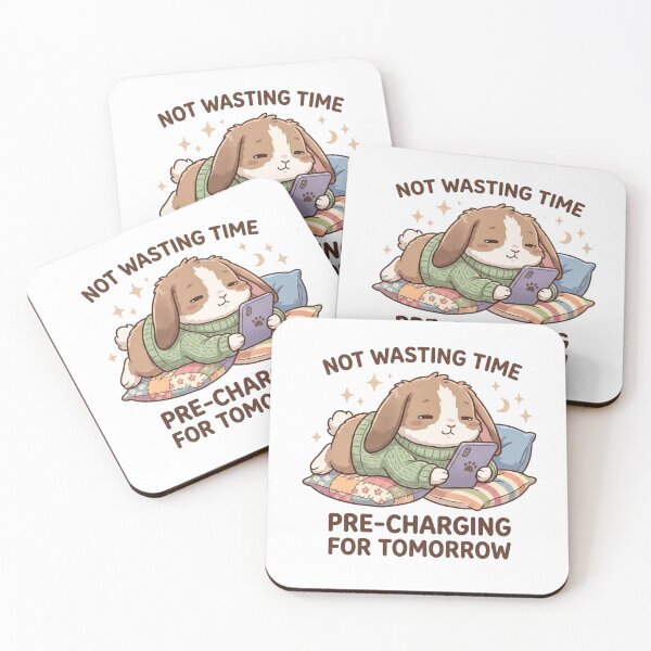 Item preview, Nicht Zeitverschwendung Vorladen Akku Hase Sticker designed and sold by CrystalMineArts.