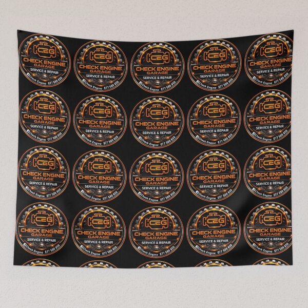 Item preview, Check Engine Garage – Premium Automotive Service & Car Enthusiast Design designed and sold by allin14fun.