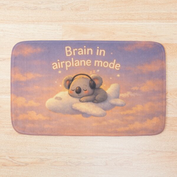 Item preview, Koala in Airplane Mode designed and sold by PurrfectWhisper.