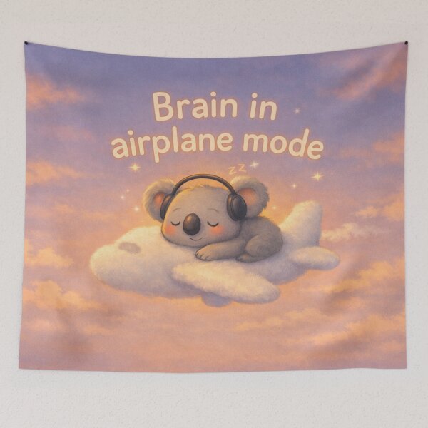 Item preview, Koala in Airplane Mode designed and sold by PurrfectWhisper.