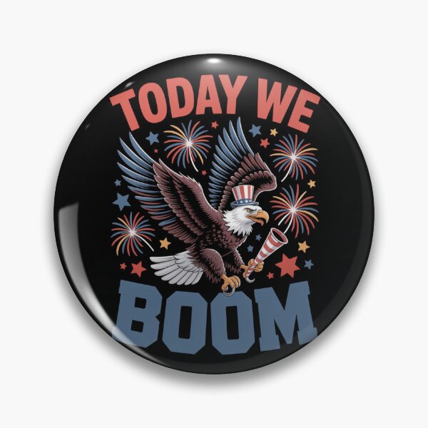 Item preview, Today We Boom Patriotic Eagle 4th of July Celebration designed and sold by SuperAndSocial.