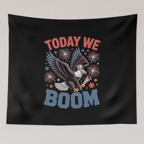 Item preview, Today We Boom Patriotic Eagle 4th of July Celebration designed and sold by SuperAndSocial.