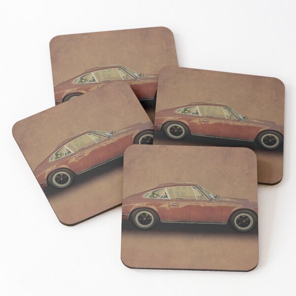 Item preview, brown porsche on brown background designed and sold by younglen.