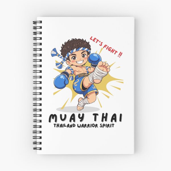 Item preview, Thailand Muay Thai Fighter Cartoon – Let’s Fight Cute Boxing Kick Graphic designed and sold by Beeform.