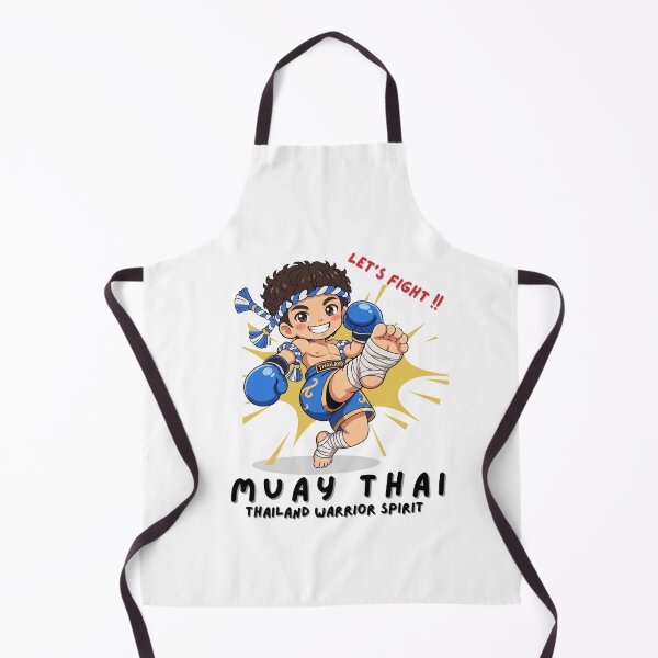 Item preview, Thailand Muay Thai Fighter Cartoon – Let’s Fight Cute Boxing Kick Graphic designed and sold by Beeform.
