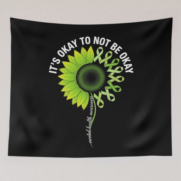 Item preview, It's Okay Sunflower Mental Health Awareness Tee designed and sold by SofenArt.
