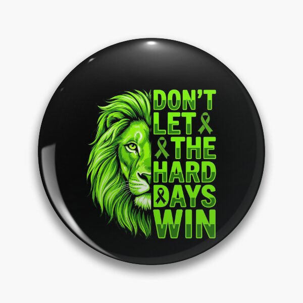 Item preview, Don't Let The Hard Days Win Lion Mental Health Tee designed and sold by SofenArt.