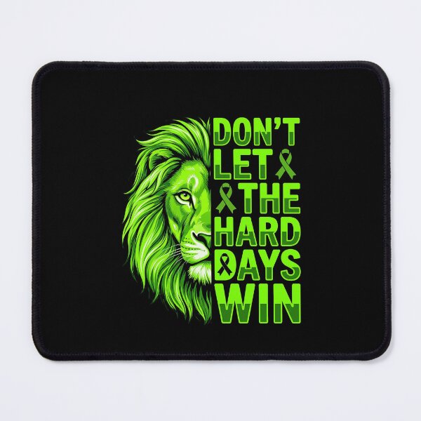 Item preview, Don't Let The Hard Days Win Lion Mental Health Tee designed and sold by SofenArt.