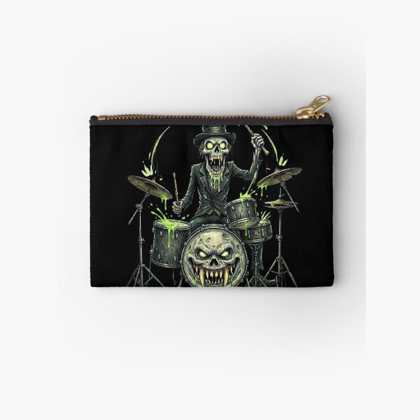 Item preview, Creepy Drummer — Skeleton Drummer Horror Cartoon designed and sold by David Mateo ArtWorks.