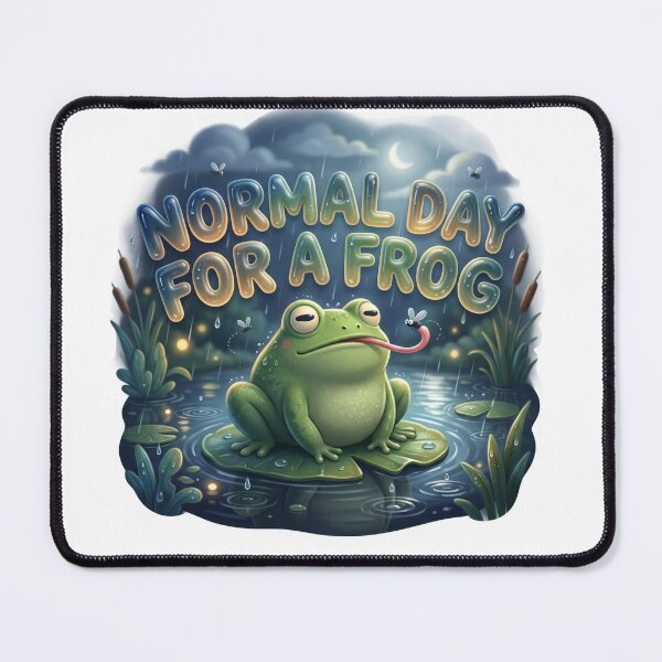Item preview, Normal Day For A Frog Funny Cottagecore Frog Art designed and sold by pradeepvisuals.
