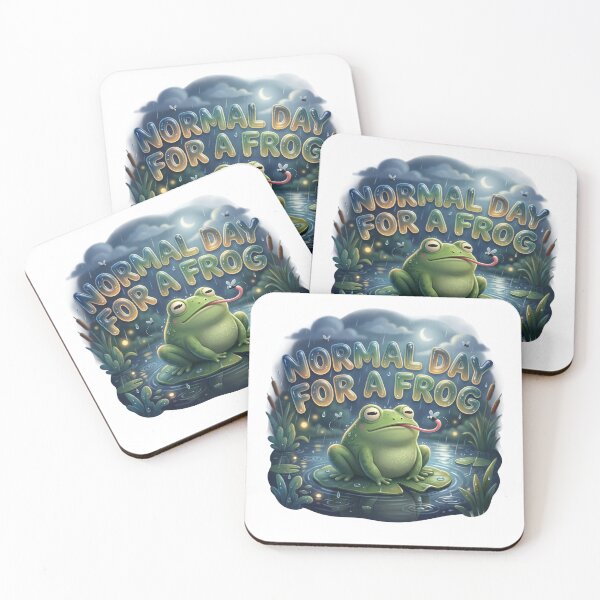 Item preview, Normal Day For A Frog Funny Cottagecore Frog Art designed and sold by pradeepvisuals.