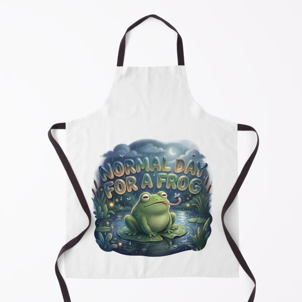 Item preview, Normal Day For A Frog Funny Cottagecore Frog Art designed and sold by pradeepvisuals.