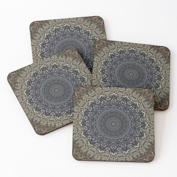 Item preview, Dark Forest Mandala Kaleidoscope Psychedelic Gothic Nature Art designed and sold by cr6zym1nd.