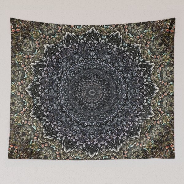 Item preview, Dark Forest Mandala Kaleidoscope Psychedelic Gothic Nature Art designed and sold by cr6zym1nd.