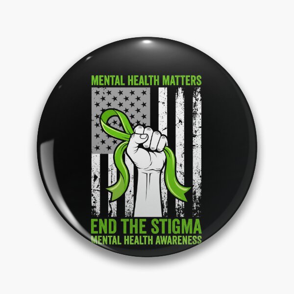 Item preview, Mental Health Matters End Stigma USA Flag Tee designed and sold by SofenArt.
