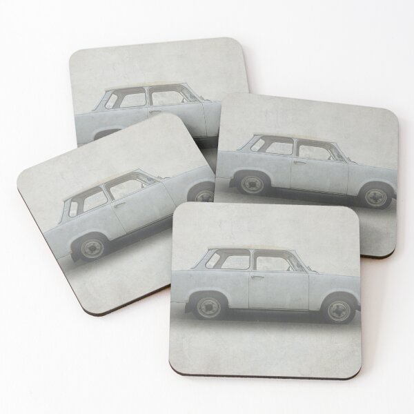 Item preview, white trabant on grey background designed and sold by younglen.