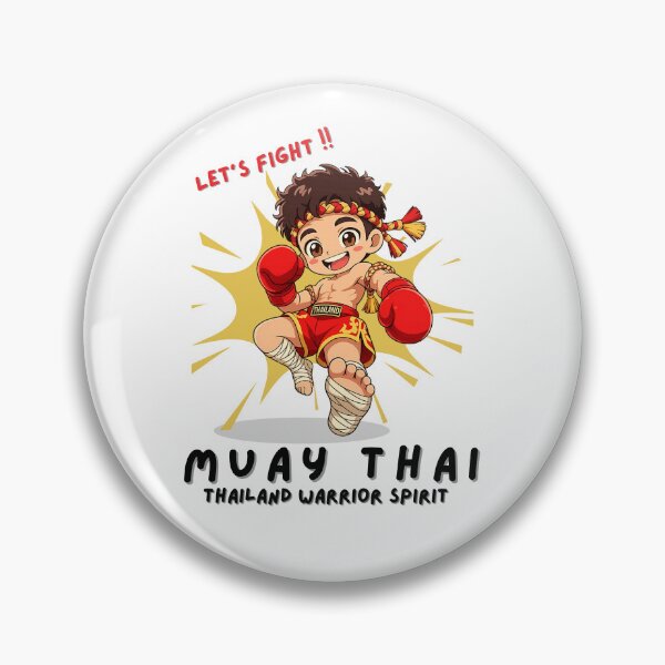 Item preview, Cute Muay Thai Fighter Chibi – Thailand Warrior Spirit Cartoon | Let’s Fight Muay Thai Graphic designed and sold by Beeform.