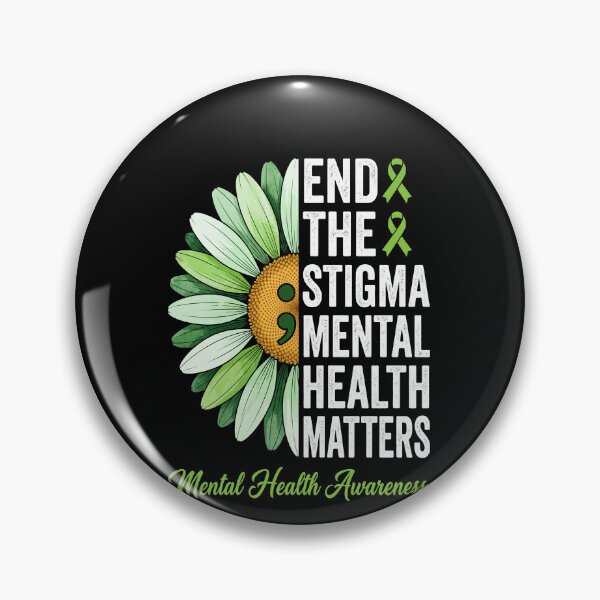 Item preview, End The Stigma Mental Health Matters Daisy Tee designed and sold by SofenArt.
