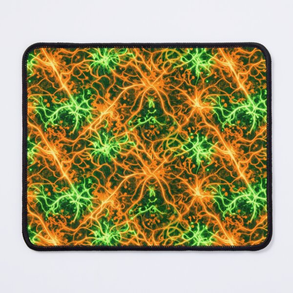 Item preview, Neon Bioelectric Energy Seamless Pattern | Abstract Plasma Network Art designed and sold by AnimalAirtistry.