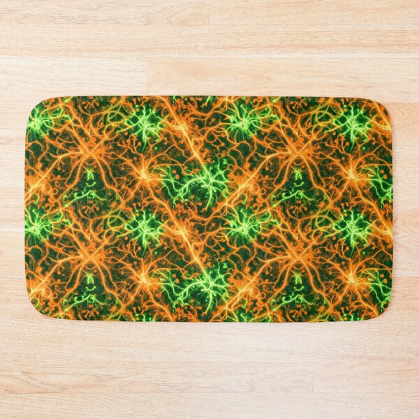 Item preview, Neon Bioelectric Energy Seamless Pattern | Abstract Plasma Network Art designed and sold by AnimalAirtistry.