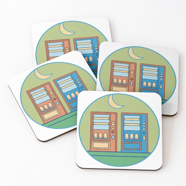 Item preview, retro japanese vending machines at night designed and sold by Senglaopattern.