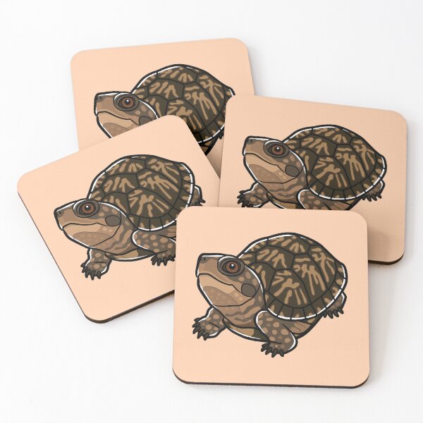 Item preview, Gulf Coast Box Turtle Japanese Pop Art designed and sold by Rie-TortoTurtle.