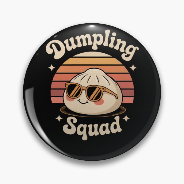 Item preview, Cool Dumpling Squad Retro Sunset Foodie Lover designed and sold by SuperAndSocial.