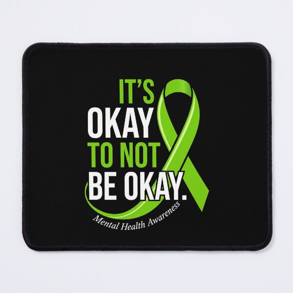 Item preview, It's Okay To Not Be Okay Mental Health Ribbon Tee designed and sold by SofenArt.