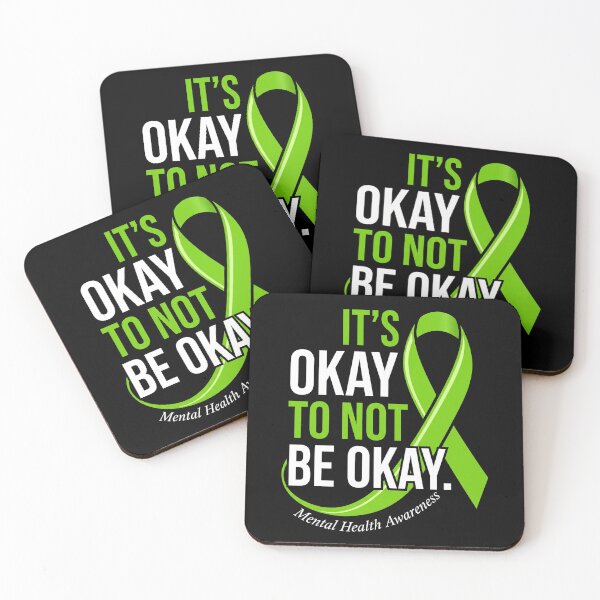 Item preview, It's Okay To Not Be Okay Mental Health Ribbon Tee designed and sold by SofenArt.