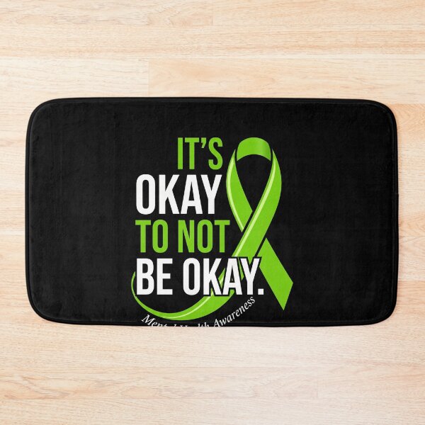 Item preview, It's Okay To Not Be Okay Mental Health Ribbon Tee designed and sold by SofenArt.