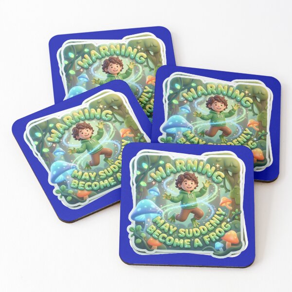 Item preview, Warning May Suddenly Become A Frog Whimsical Art designed and sold by pradeepvisuals.