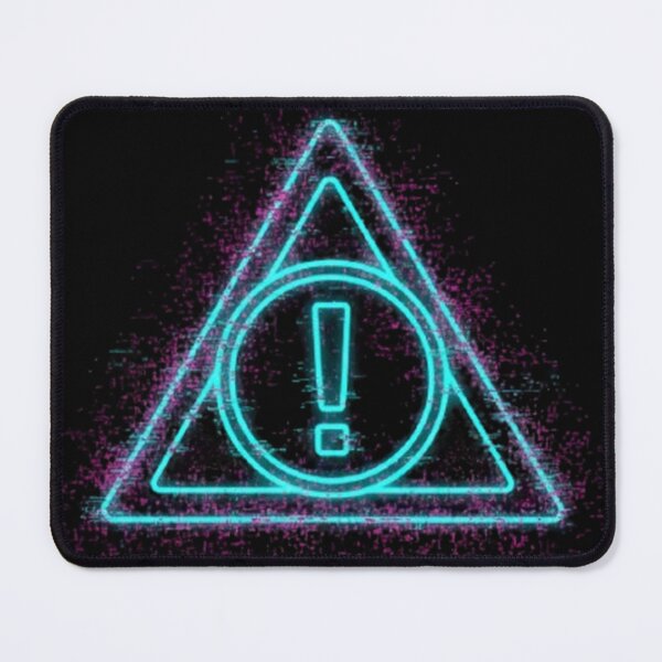Item preview, Anomaly Warning Symbol – Futuristic Cyber Alert designed and sold by trend-forge.