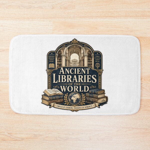Item preview, Ancient Libraries of the World Heritage Design designed and sold by ArtsyExplorer.