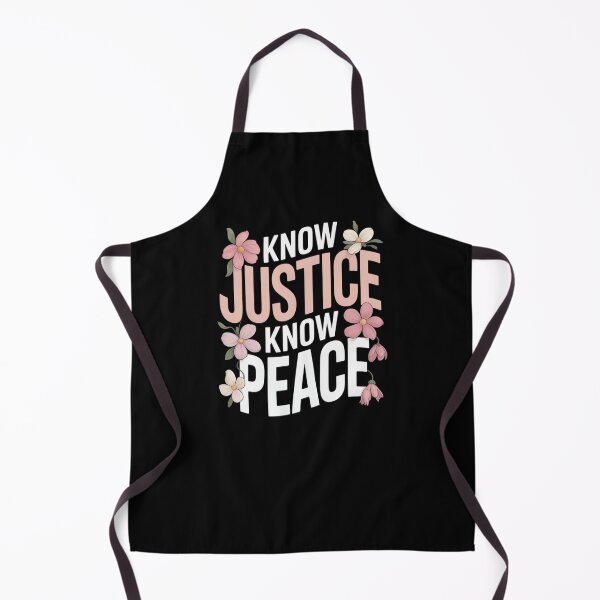 Item preview, Know Justice Know Peace Floral Activism Design designed and sold by SuperAndSocial.